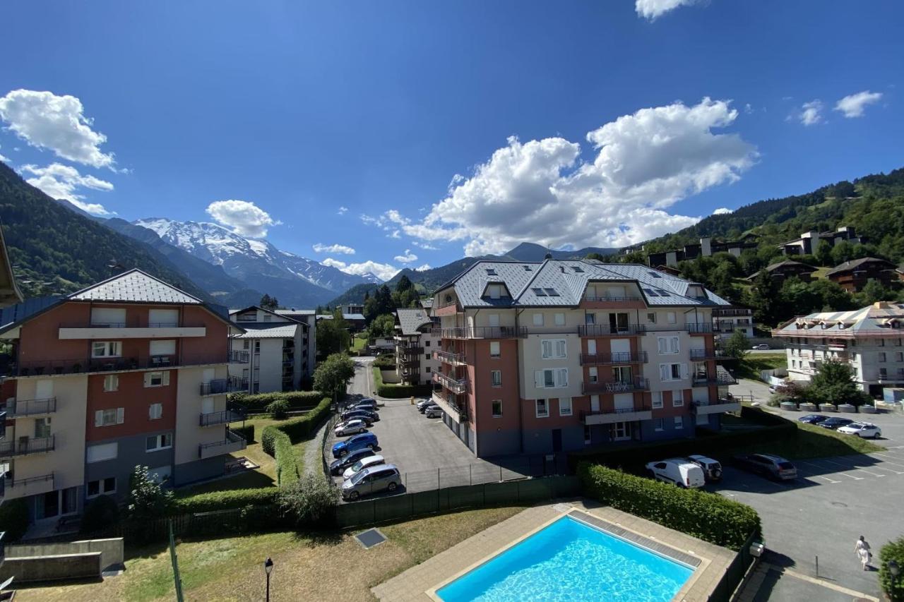 Flat In Residence With Swimming Pool Saint-Gervais-les-Bains Kültér fotó