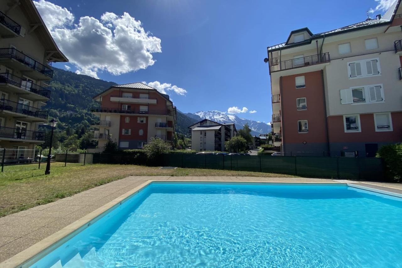 Flat In Residence With Swimming Pool Saint-Gervais-les-Bains Kültér fotó